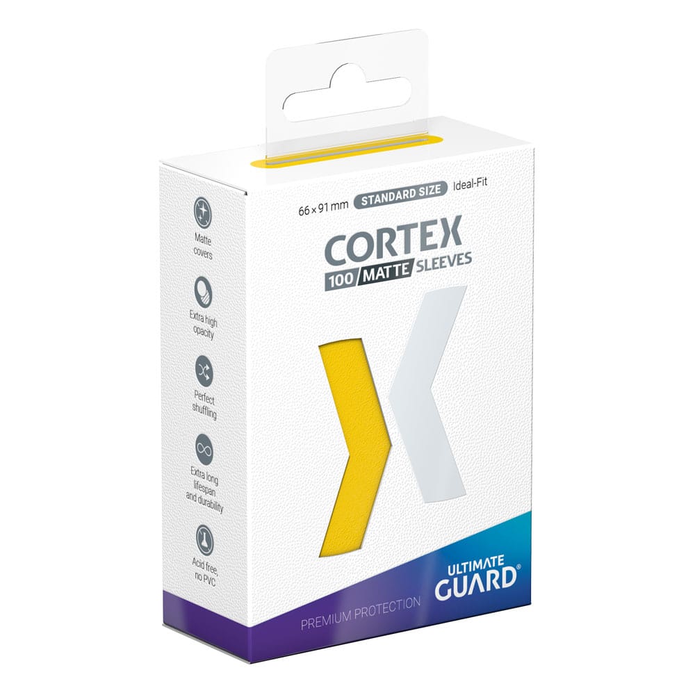 Ultimate Guard Cortex Sleeves Matte Standard Size (100) - Yellow Image 1