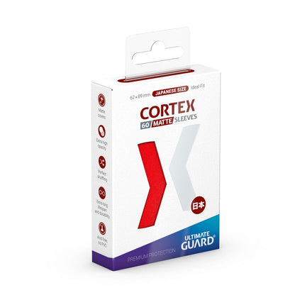 Ultimate Guard Cortex Sleeves Matte Japanese Size (60) - Red Image 1