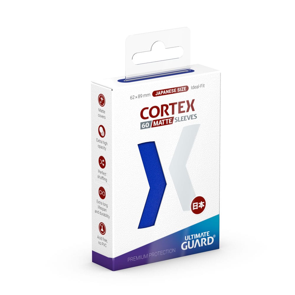Ultimate Guard Cortex Sleeves Matte Japanese Size (60) - Blue Image 1