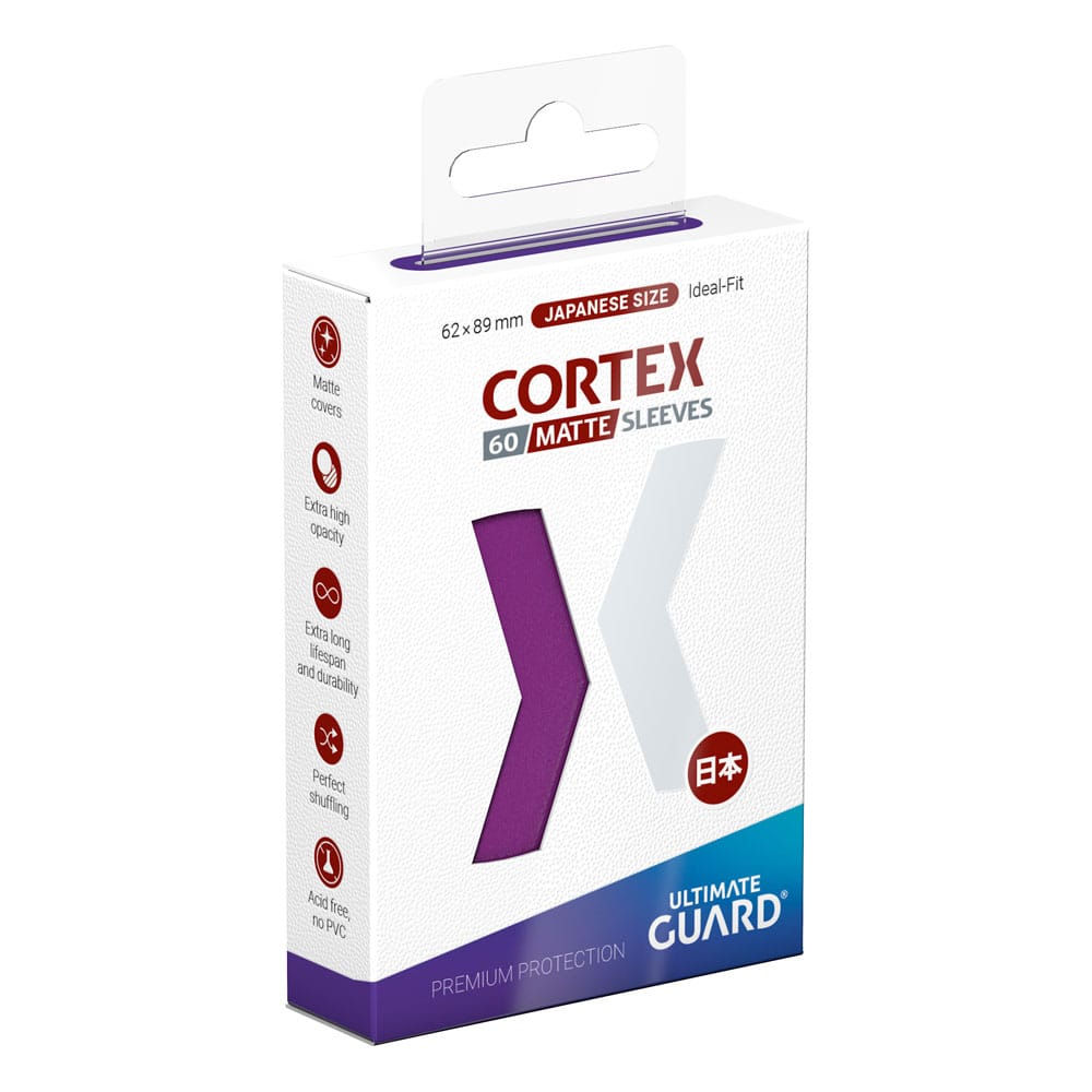 Ultimate Guard Cortex Sleeves Matte Japanese Size (60) - Purple Image 1