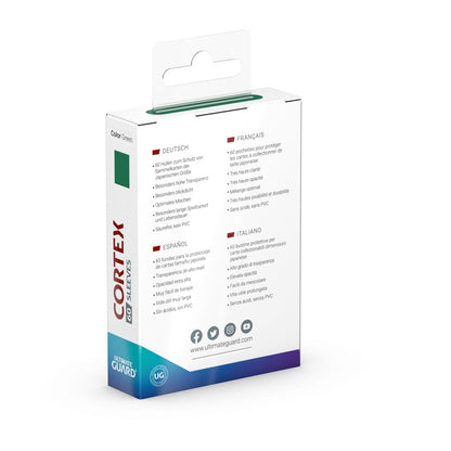 Ultimate Guard Cortex Sleeves Japanese Size (60) - Green Image 4
