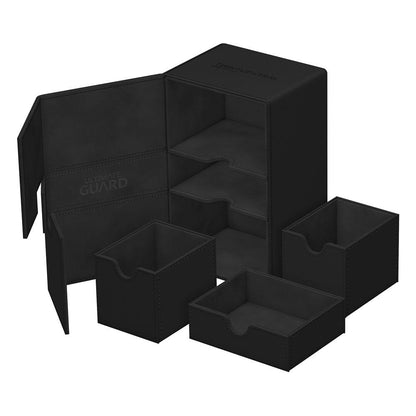 Ultimate Guard Twin Flip'n'Tray 160+ Xenoskin - Black Image 1