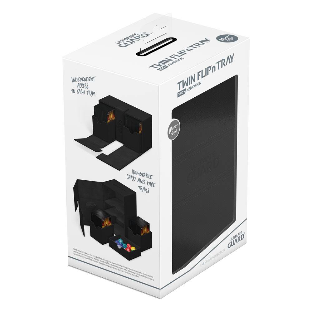 Ultimate Guard Twin Flip`n`Tray 160+ XenoSkin Monocolor Schwarz Image 8