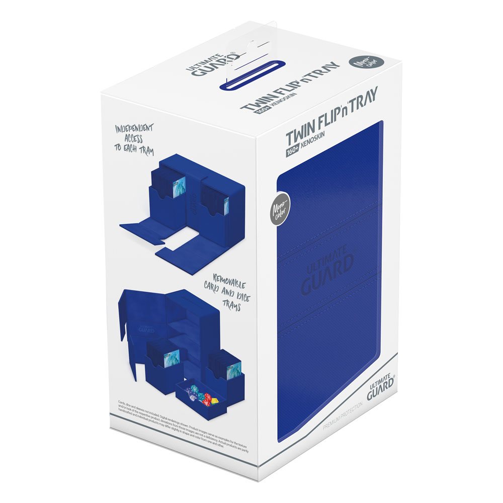Ultimate Guard Twin Flip`n`Tray 160+ XenoSkin Monocolor Blau Image 8