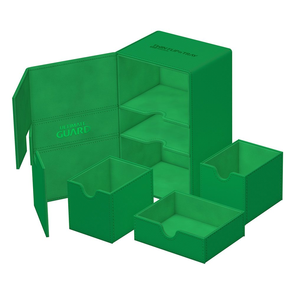Ultimate Guard Twin Flip'n'Tray 160+ Xenoskin - Green Image 1