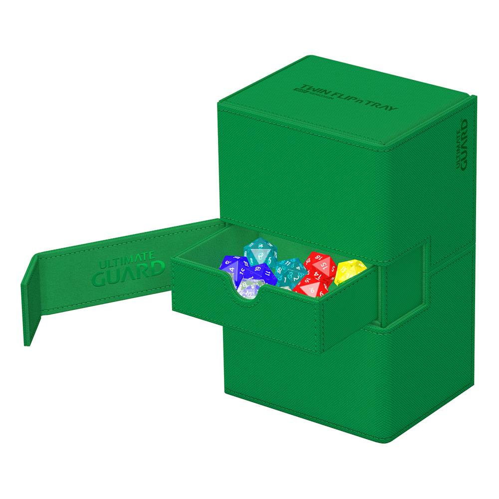 Ultimate Guard Twin Flip'n'Tray 160+ Xenoskin - Green Image 4
