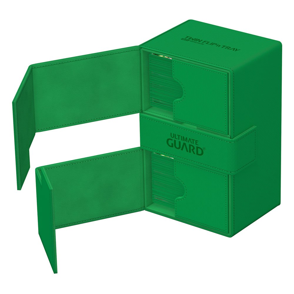 Ultimate Guard Twin Flip'n'Tray 160+ Xenoskin - Green Image 5