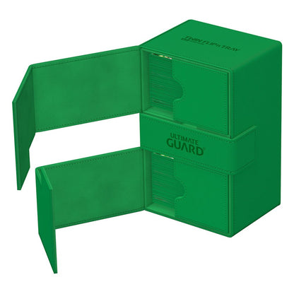 Ultimate Guard Twin Flip`n`Tray 160+ XenoSkin Monocolor Grün Image 5