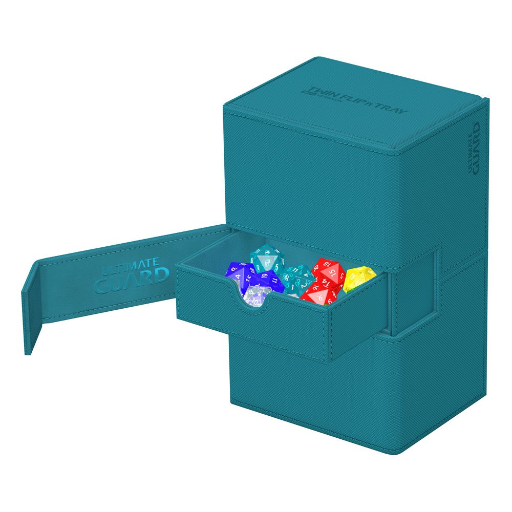Ultimate Guard Twin Flip`n`Tray 160+ XenoSkin Monocolor Petrolblau Image 4