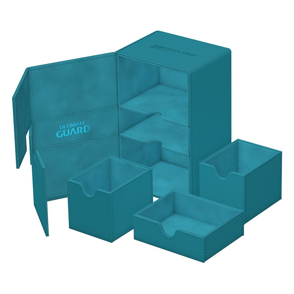 Ultimate Guard Twin Flip`n`Tray 160+ XenoSkin Monocolor Petrolblau Image 1
