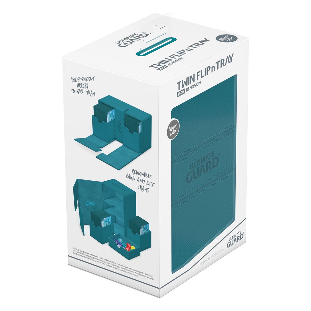 Ultimate Guard Twin Flip`n`Tray 160+ XenoSkin Monocolor Petrolblau Image 8