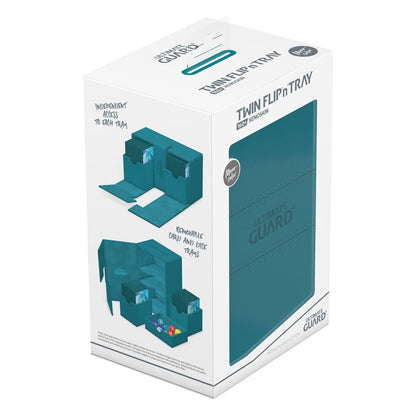 Ultimate Guard Twin Flip`n`Tray 160+ XenoSkin Monocolor Petrolblau Image 8