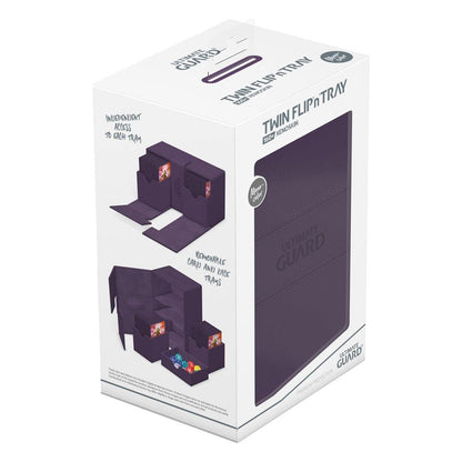 Ultimate Guard Twin Flip`n`Tray 160+ XenoSkin Monocolor Violett Image 8