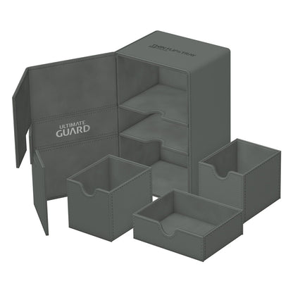 Ultimate Guard Twin Flip`n`Tray 160+ XenoSkin Monocolor Grau Image 1