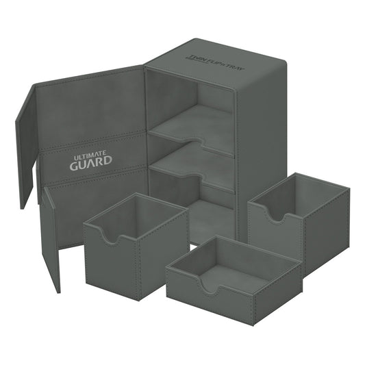 Ultimate Guard Twin Flip`n`Tray 160+ XenoSkin Monocolor Grau Image 1