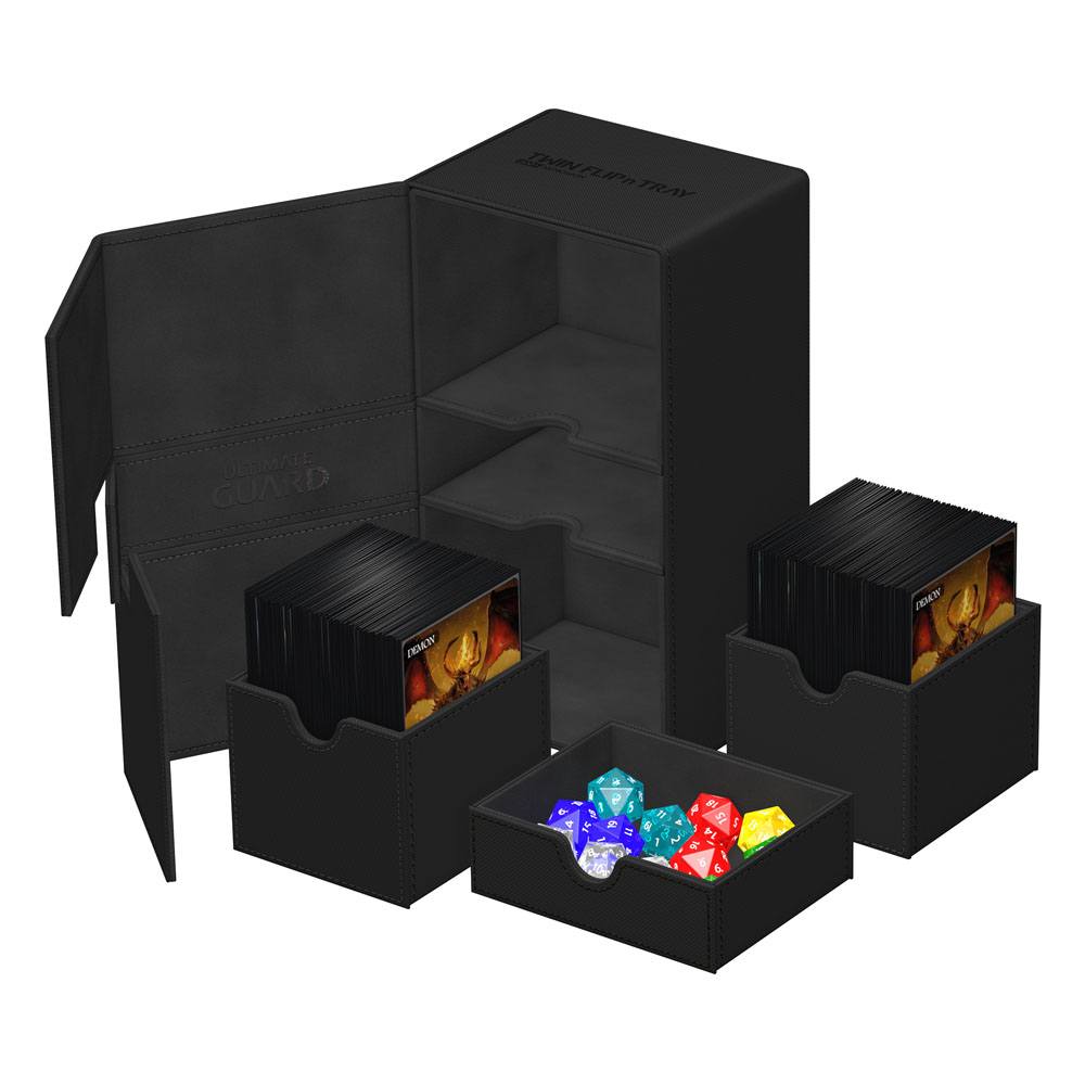 Ultimate Guard Twin Flip`n`Tray 200+ XenoSkin Monocolor Schwarz Image 5