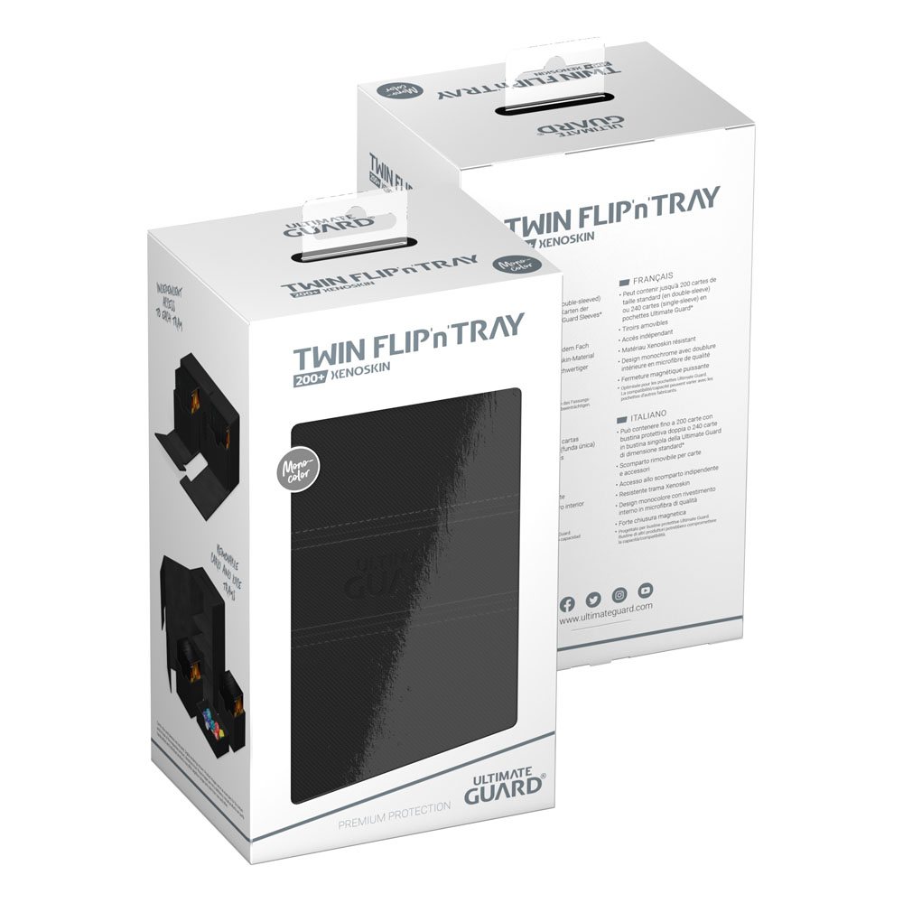 Ultimate Guard Twin Flip`n`Tray 200+ XenoSkin Monocolor Schwarz Image 8