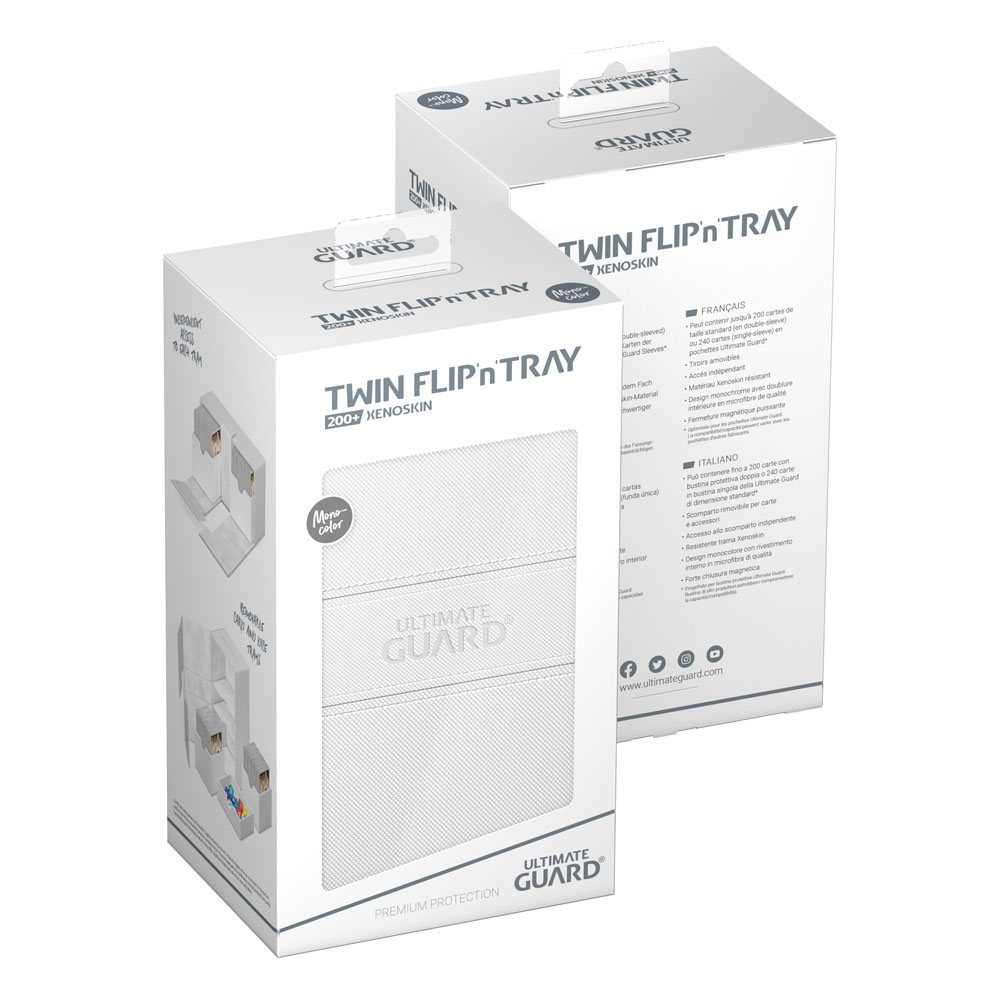 Ultimate Guard Twin Flip'n'Tray 200+ Xenoskin - White Image 8