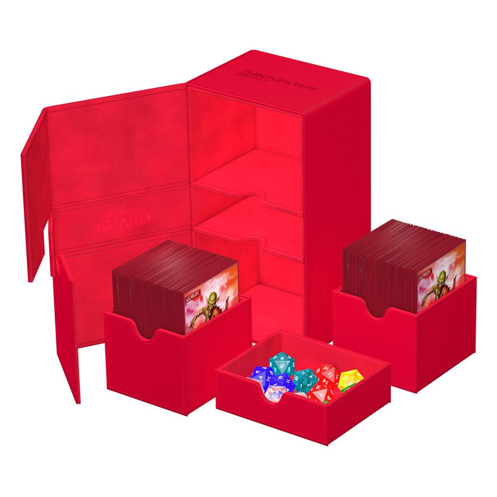 Ultimate Guard Twin Flip'n'Tray 200+ Xenoskin - Red Image 5