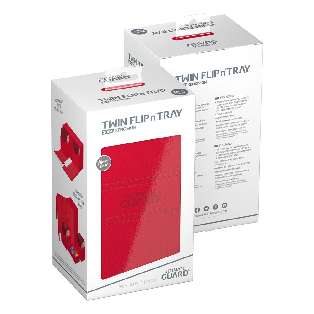 Ultimate Guard Twin Flip`n`Tray 200+ XenoSkin Monocolor Rot Image 8