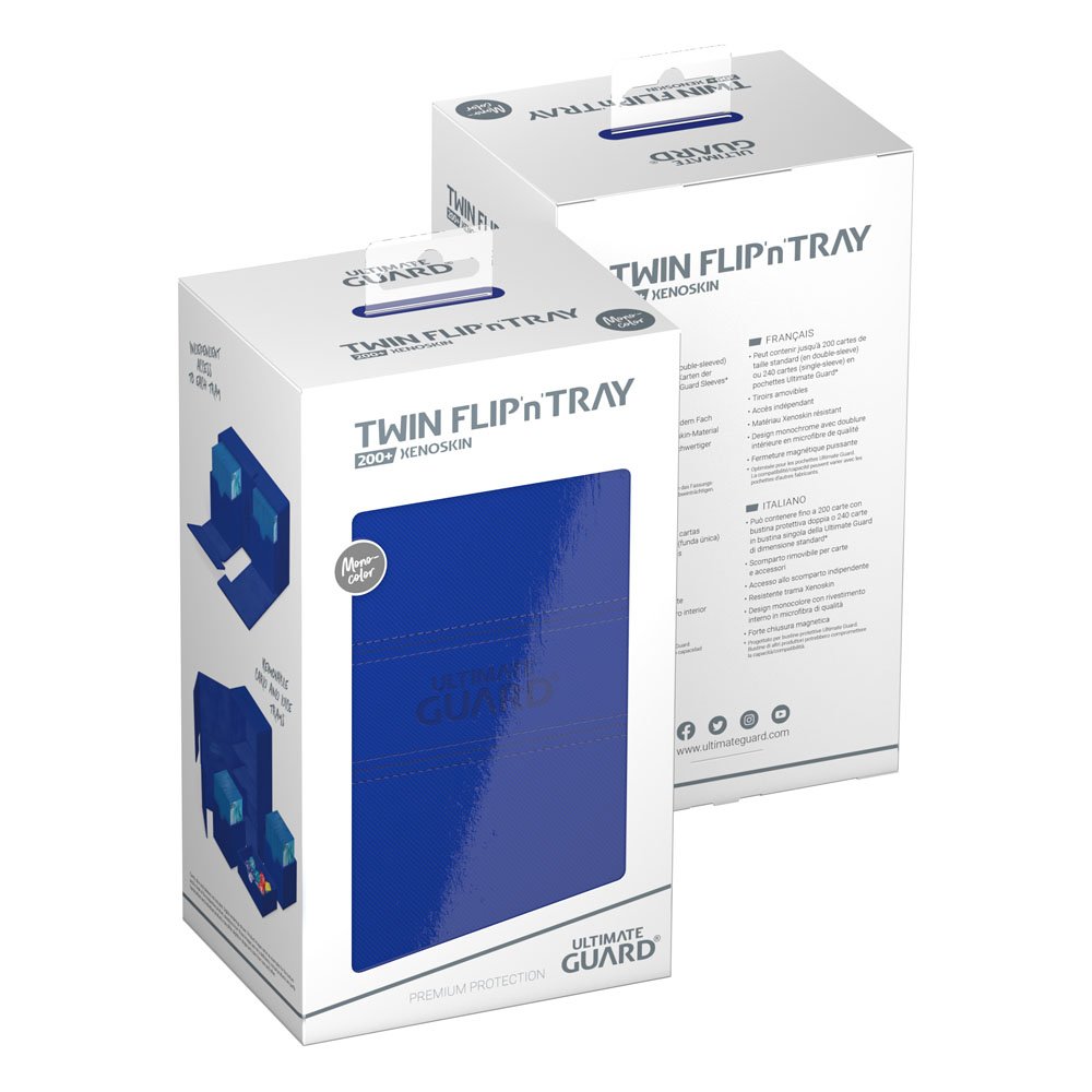 Ultimate Guard Twin Flip'n'Tray 200+ Xenoskin - Blue Image 8