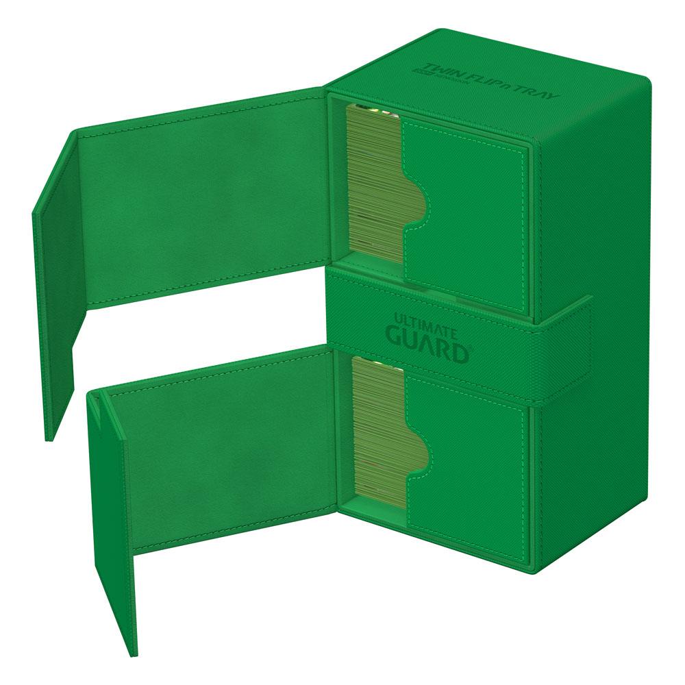 Ultimate Guard Twin Flip'n'Tray 200+ Xenoskin - Green Image 4