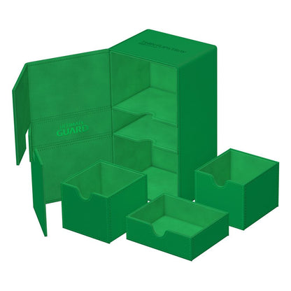 Ultimate Guard Twin Flip'n'Tray 200+ Xenoskin - Green Image 6