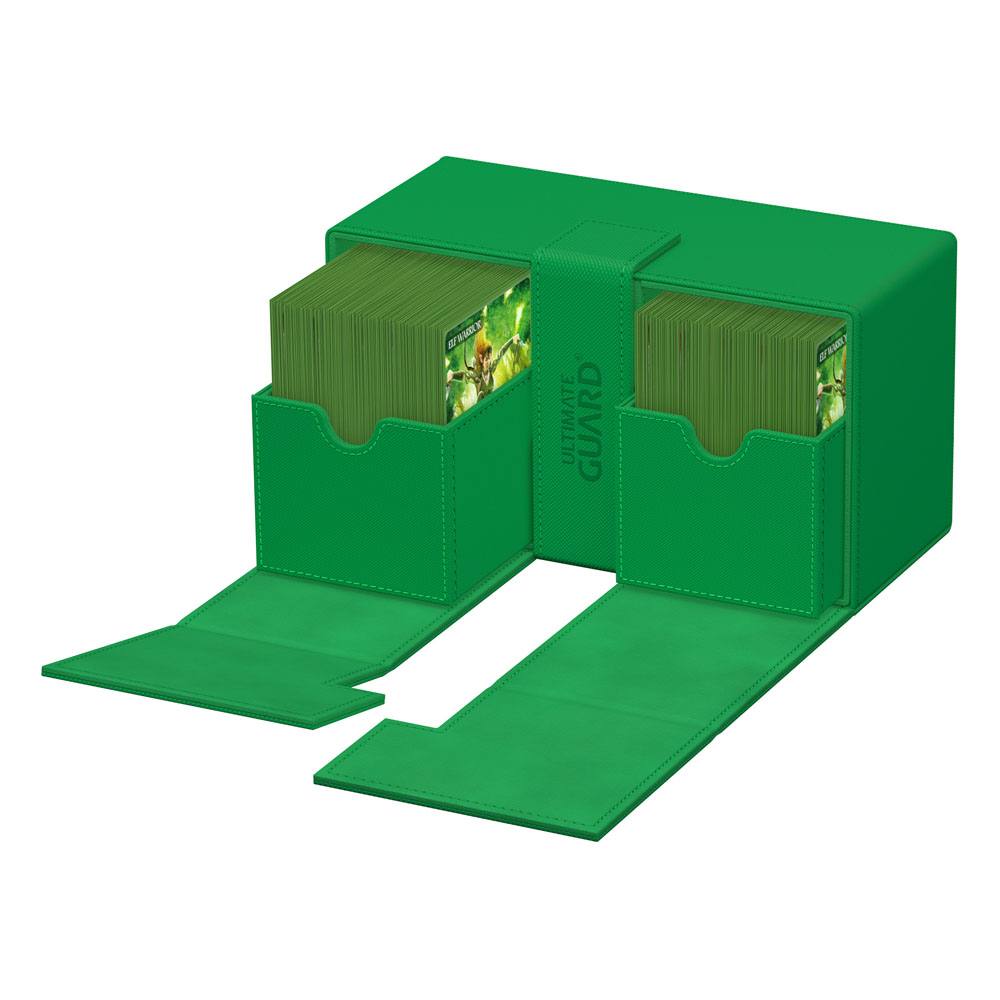 Ultimate Guard Twin Flip'n'Tray 200+ Xenoskin - Green Image 7