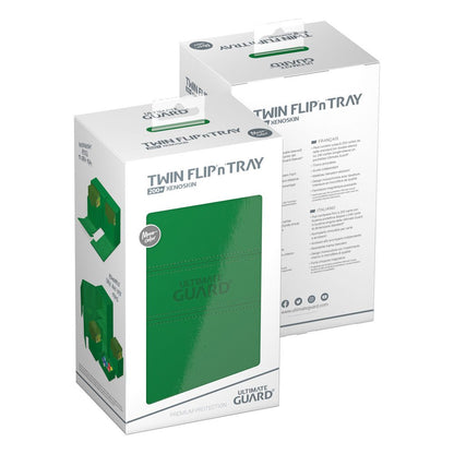 Ultimate Guard Twin Flip'n'Tray 200+ Xenoskin - Green Image 8