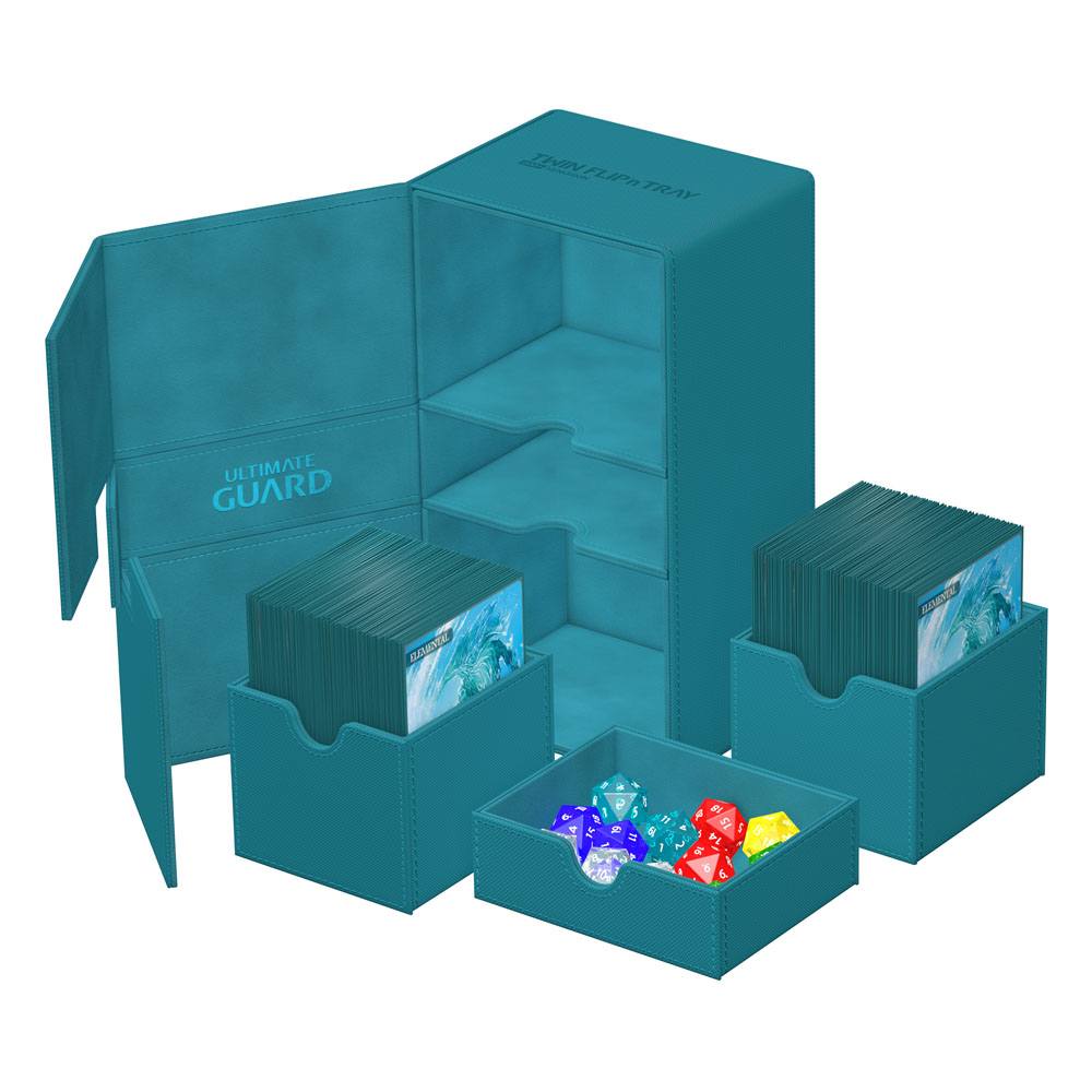 Ultimate Guard Twin Flip`n`Tray 200+ XenoSkin Monocolor Petrolblau Image 5
