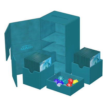 Ultimate Guard Twin Flip`n`Tray 200+ XenoSkin Monocolor Petrolblau Image 5