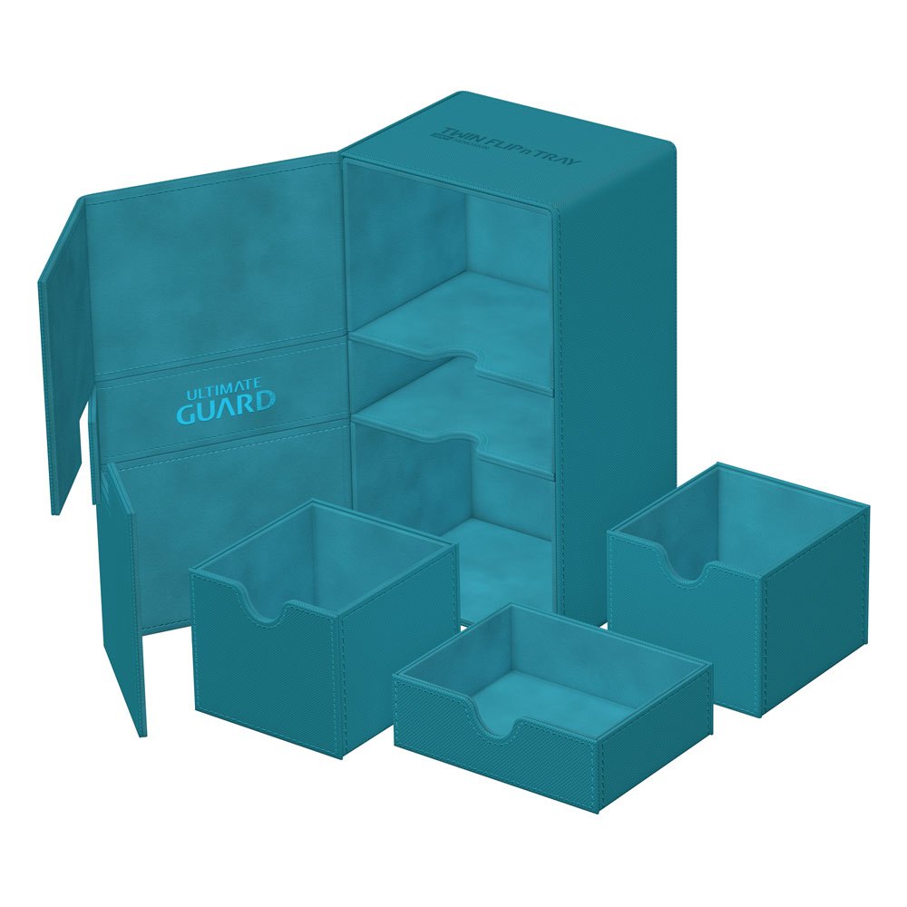 Ultimate Guard Twin Flip`n`Tray 200+ XenoSkin Monocolor Petrolblau Image 6