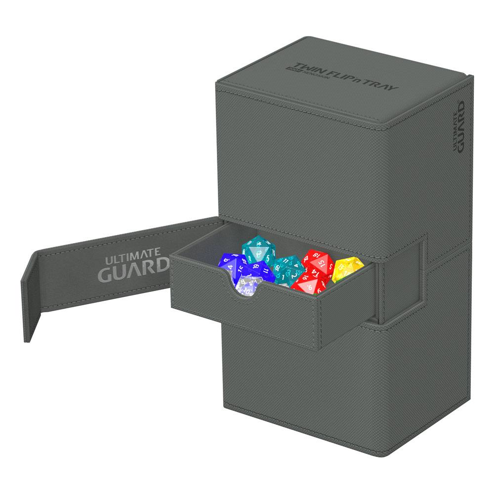 Ultimate Guard Twin Flip`n`Tray 200+ XenoSkin Monocolor Grau Image 3