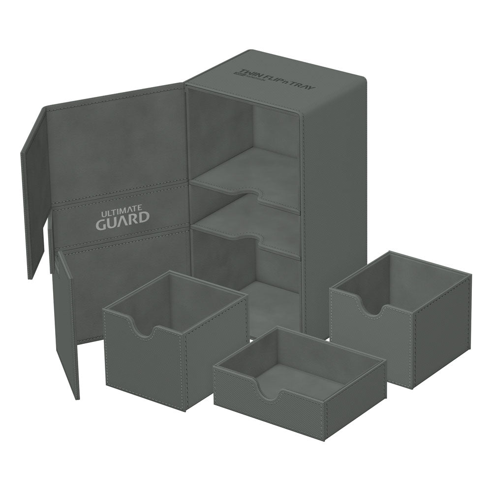 Ultimate Guard Twin Flip'n'Tray 200+ Xenoskin - Grey Image 6