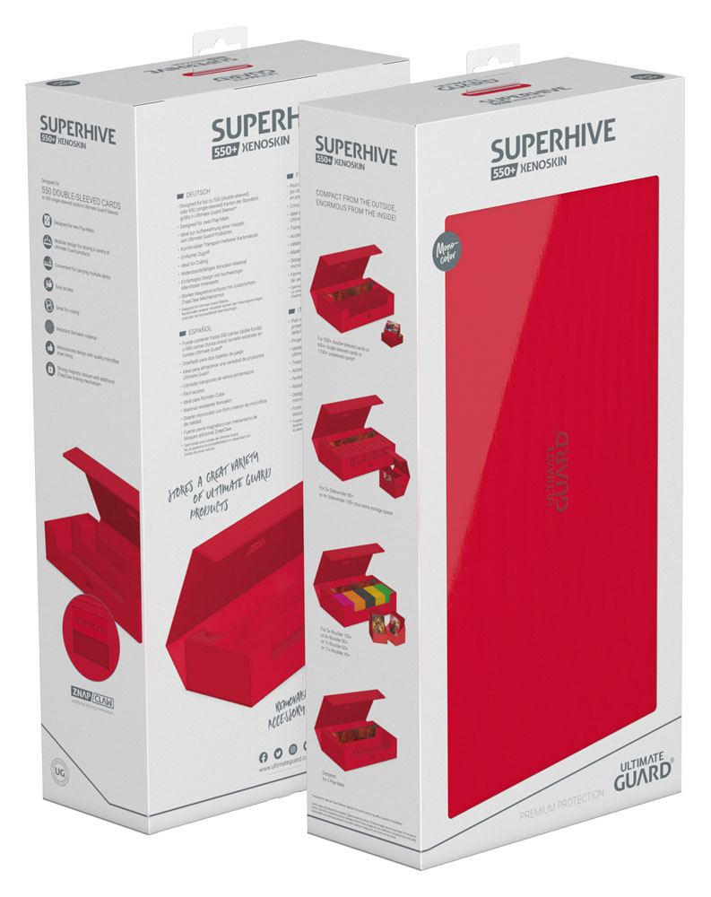 Ultimate Guard Superhive 550+ XenoSkin Monocolor Rot Image 20