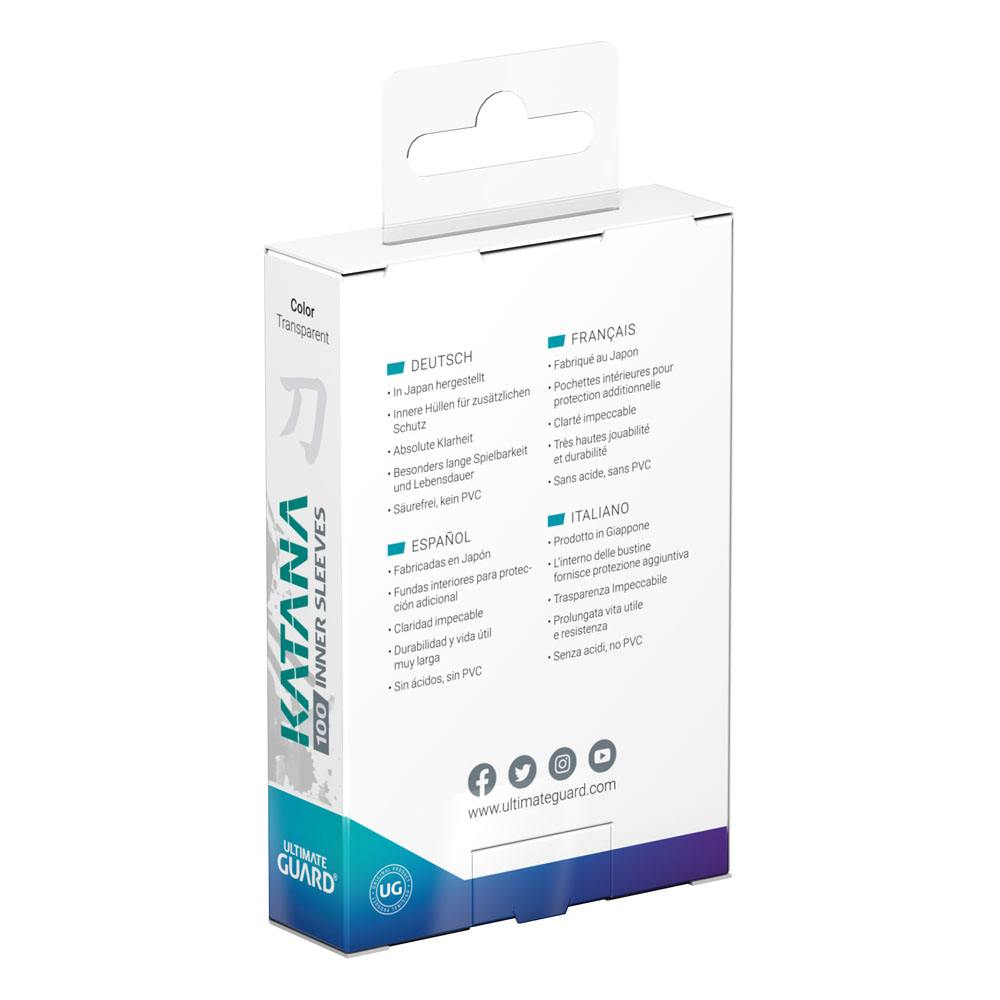 Ultimate Guard Katana Inner Sleeves Standardgröße Transparent (100) Image 3