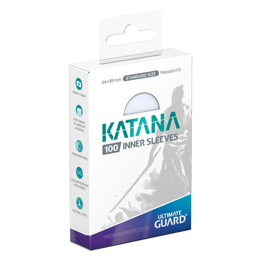 Ultimate Guard Katana Inner Sleeves Standardgröße Transparent (100) Image 1