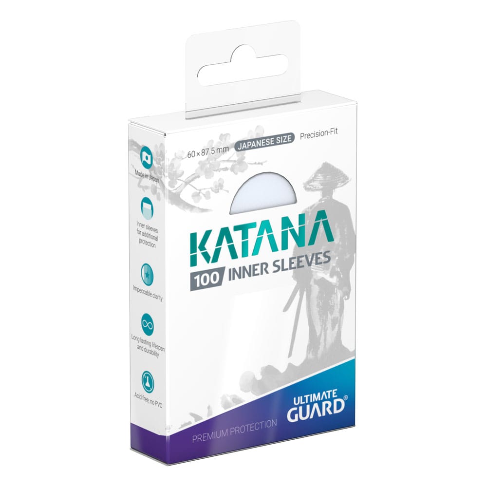 Ultimate Guard Katana Inner Sleeves Japanese Size Transparent (100) Image 1