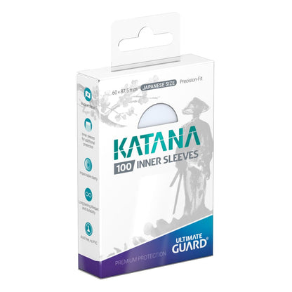 Ultimate Guard Katana Inner Sleeves Japanese Size Transparent (100) Image 1