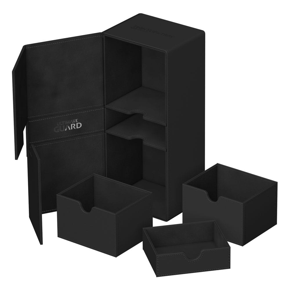 Ultimate Guard Twin Flip'n'Tray 266+ Xenoskin - Black Image 1