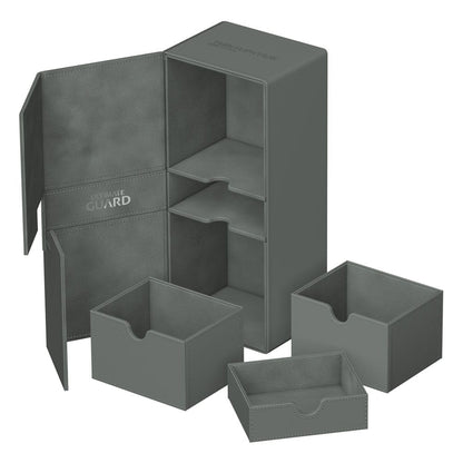 Ultimate Guard Twin Flip'n'Tray 266+ Xenoskin - Grey Image 1