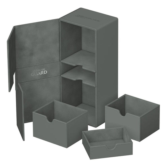 Ultimate Guard Twin Flip'n'Tray 266+ Xenoskin - Grey Image 1