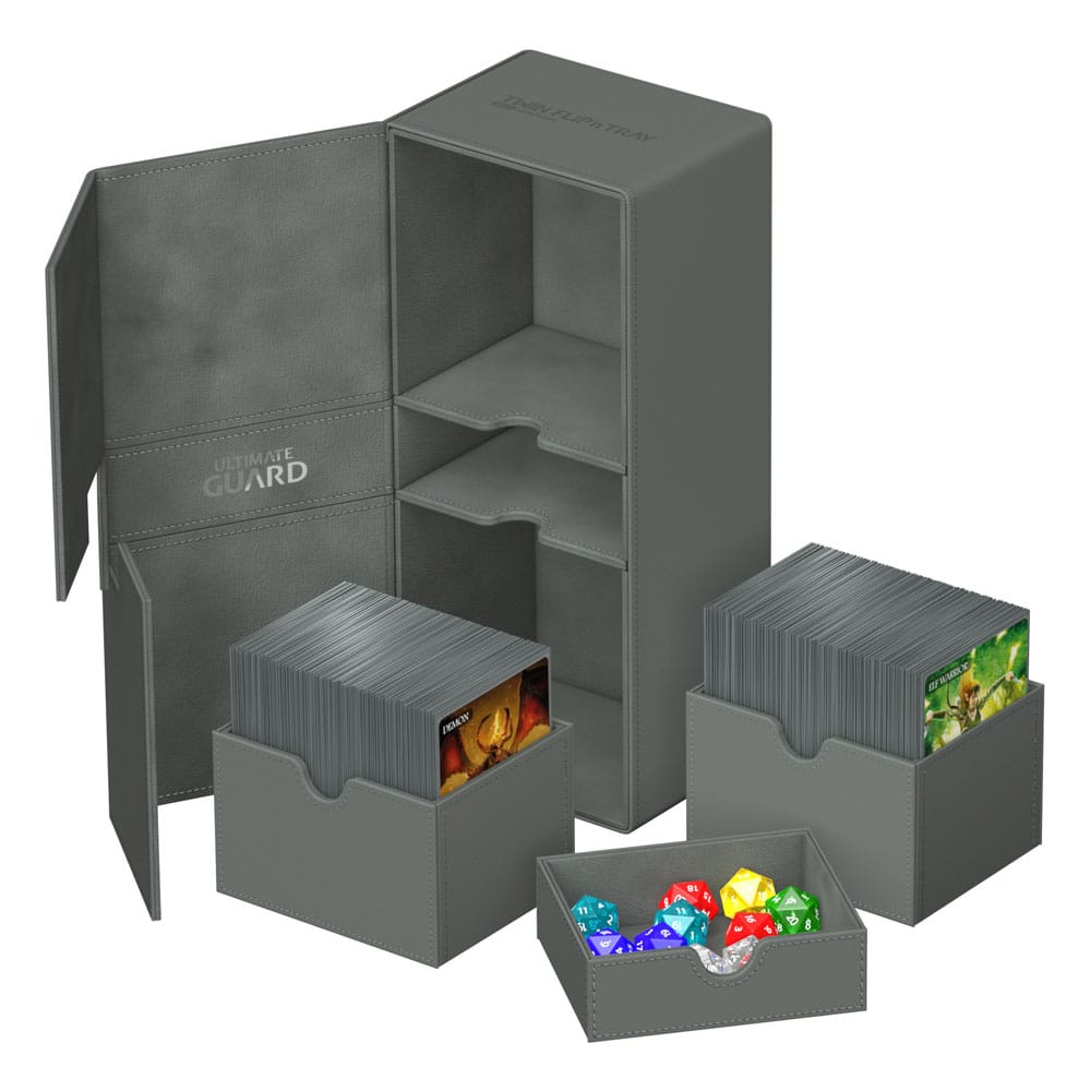 Ultimate Guard Twin Flip'n'Tray 266+ Xenoskin - Grey Image 6
