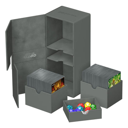 Ultimate Guard Twin Flip'n'Tray 266+ Xenoskin - Grey Image 6