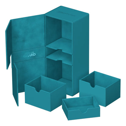 Ultimate Guard Twin Flip`n`Tray 266+ Xenoskin Petrolblau Image 1