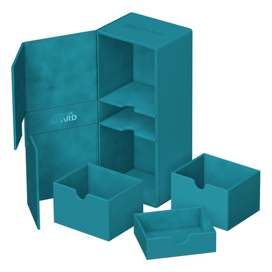 Ultimate Guard Twin Flip`n`Tray 266+ Xenoskin Petrolblau Image 1