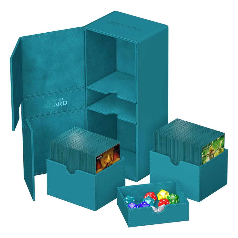 Ultimate Guard Twin Flip`n`Tray 266+ Xenoskin Petrolblau Image 6