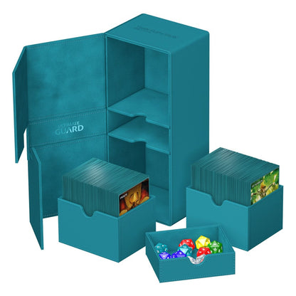 Ultimate Guard Twin Flip`n`Tray 266+ Xenoskin Petrolblau Image 6