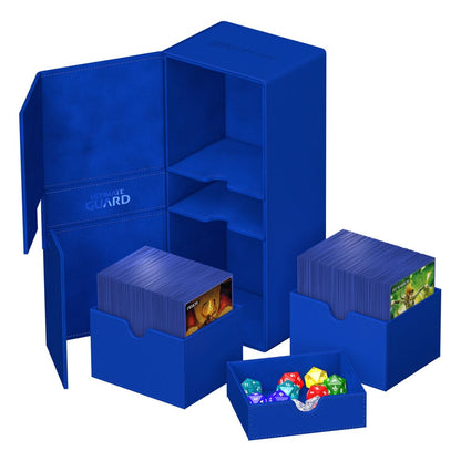 Ultimate Guard Twin Flip`n`Tray 266+ Xenoskin Blau Image 6