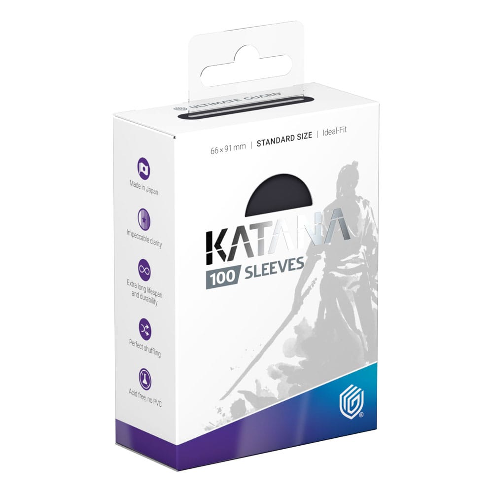 Ultimate Guard Katana Sleeves Standard Size (100) - Obsidian Shard Image 1